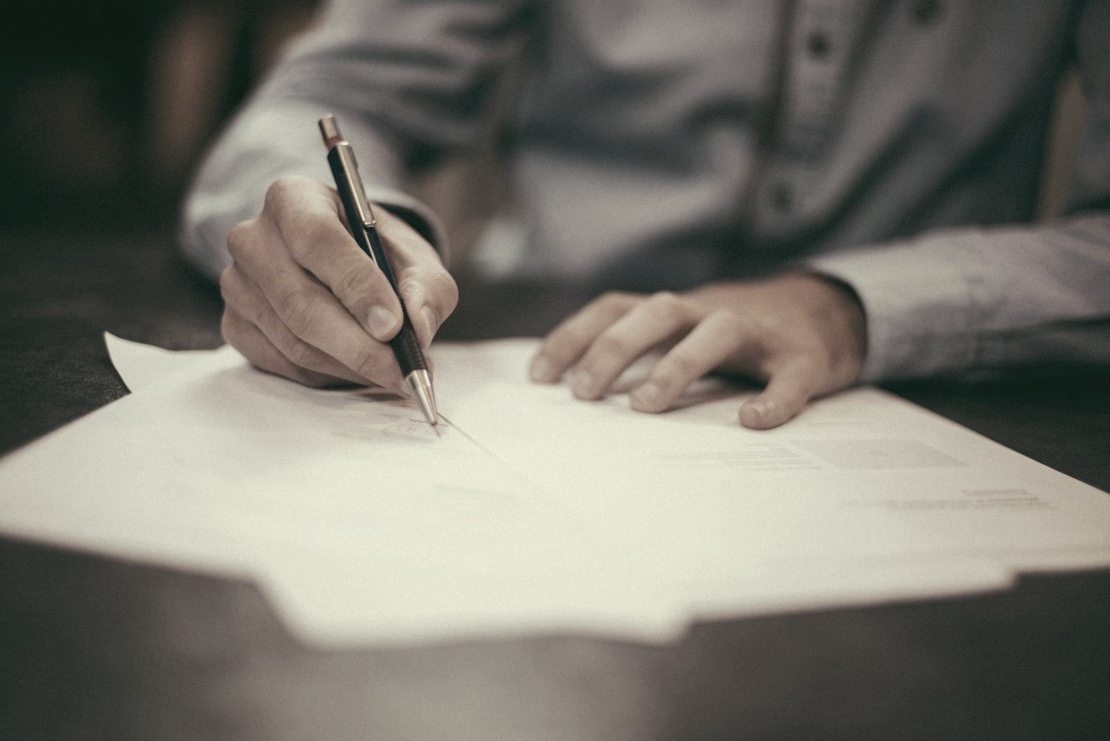 Signing company documents